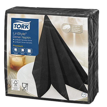 Салфетки "TorkLinstyle", 50 шт, черный