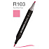 Маркер перманентный двусторонний "Sketchmarker Brush", R103 йорк Пинк