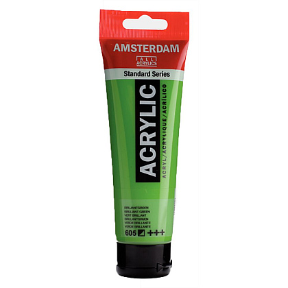 Краски акриловые "Amsterdam", 605 ярко-зеленый, 120 мл, туба