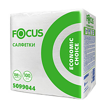 Салфетки бумажные Focus Eco, 100 листов, 1 слой