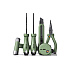 Набор ручного инструмента Deli HS EHT0006L, 6 предметов, Soft Touch, зеленый