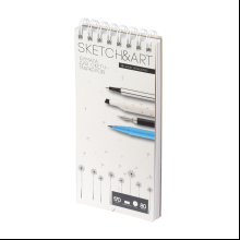 Скетчбук "Sketch&Art", 18.5х25 см , 170 г/м2, 80 листов, на спирали