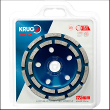 Чашка алмазная по бетону Krugo Master, 125x22.23 мм, двухрядная