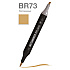 Маркер перманентный двусторонний "Sketchmarker Brush", BR73 лиственница