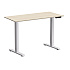 Стол с электроприводом WellDesk Prime 1300x675х18 белый/сосна аланд полярная (9191462+9072455)