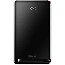 Внешний аккумулятор Baseus "Magnetic Bracket Wireless Fast Charge Power Bank Overseas Edit", 10000 mAh, розовый