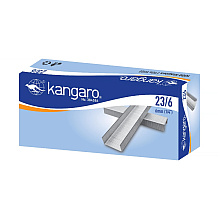 Скобы "Kangaro", 23/6, 1000 шт,  металлик