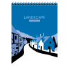 Блокнот "Landscape", А5, 80 листов, клетка, ассорти  - 3