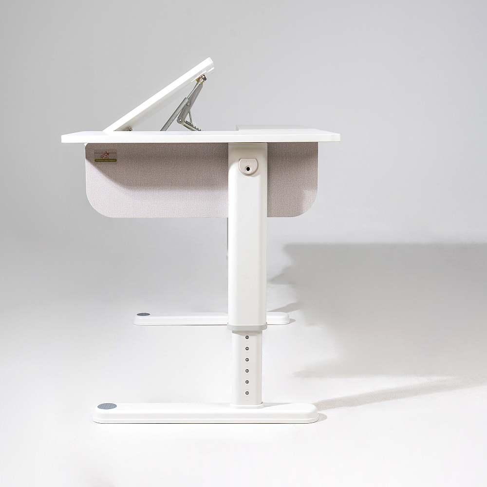 Комплект Ergosmart ученический Caravel S: стол регулируемый Caravel S, полка с подставкой для книг Wooden space S - 15