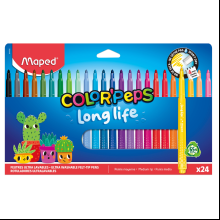 Фломастеры "Color Peps Long Life", 24 шт