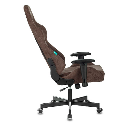 Кресло игровое Бюрократ VIKING KNIGHT Light-10, ткань, металл, темно-коричневый  - 7