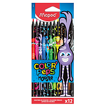 Цветные карандаши "Color' Peps Monster"