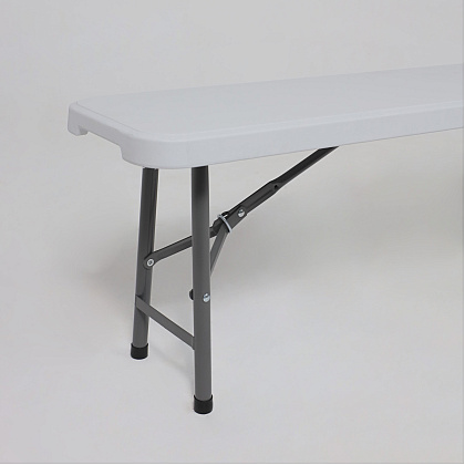 Скамья складная Bench AKS тип 2, 2400х300х430 мм, белый - 4