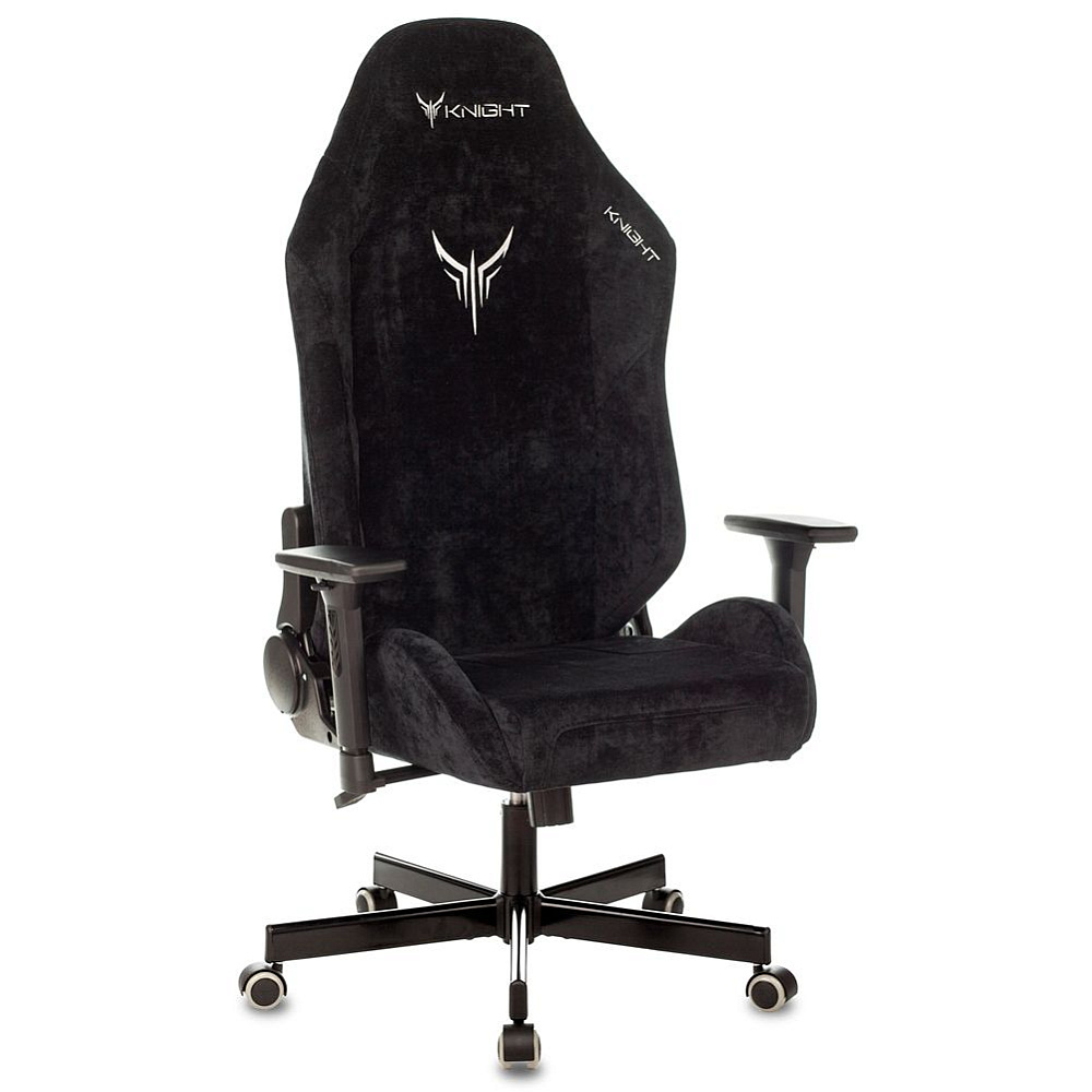 Кресло игровое Бюрократ Knight N1 Fabric, ткань, черный - 6