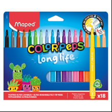 Фломастеры "Color Peps Long Life", 18 шт
