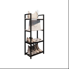 Обувница ALLERD 2+2 RION, черный муар, 440х250х1030, энигма