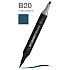 Маркер перманентный двусторонний "Sketchmarker Brush", B20 глубоководный