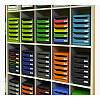 Блок из 5 лотков закрытый Exacompta "BlackOffice Big Box Plus", 347x278x271 мм, 5 лотков - 6