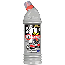 Средство для удаления засоров в трубах "Sanfor", 750 мл