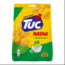 Крекеры "TUC Mini", 110 гр, со вкусом сметаны и лука