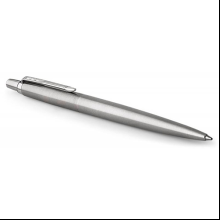 Ручка шариковая автоматическая "Parker Jotter Stainless Steel CT", 0.7 мм, серебристый, стерж. синий