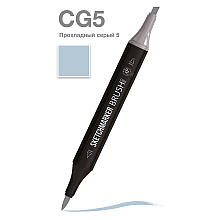 Маркер перманентный двусторонний "Sketchmarker Brush", CG5 прохладный серый 5
