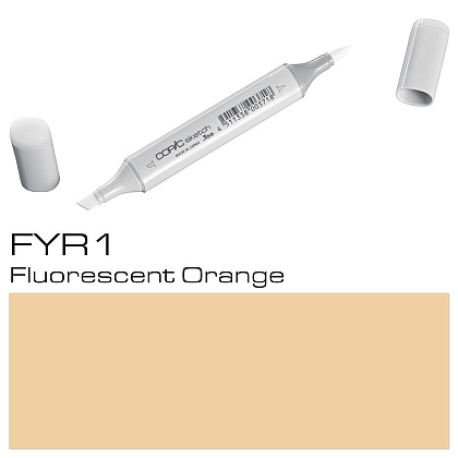 Маркер перманентный "Copic Sketch", FYR-1 флуоресцентный оранжевый