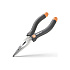 Длинногубцы Deli HS HT2106C, 160 мм, Soft Touch, оранжевый