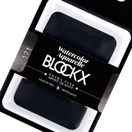 Краски акварельные "Blockx. Giant pan", 171 слоновая кость черная, 18 мл., кювета - 3