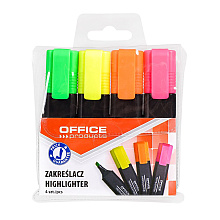 Набор текстовых маркеров "Office Products", 4 шт, ассорти