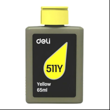 Чернила Deli 511Y, 65 мл, желтый