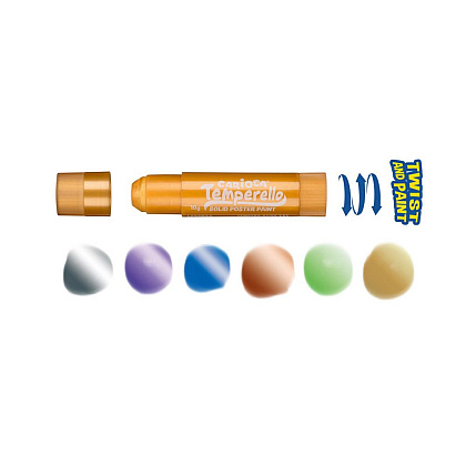Мелки мягкие "Temperello Metallic", 6 цветов, ассорти, -30% - 2