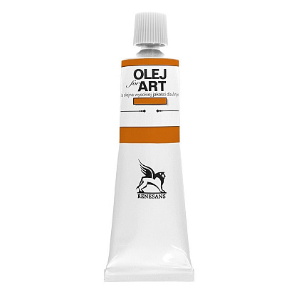 Краски масляные Renesans "Oils for art", 59 индийский желтый, 60 мл, туба