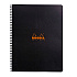 Блокнот "Rhodia", А4+, 80 листов, клетка, черный