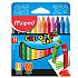 Мелки восковые Maped "Wax Crayons", 12 цветов, ассорти