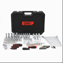 Набор инструмента 1/4", 3/8", 1/2" Deli RS EDQ45216, 216 предметов