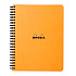 Блокнот "Rhodia", А5+, 80 листов, клетка, оранжевый