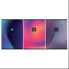 Тетрадь "Monocolor. Gradient", А4, 48 листов, клетка, скоба сбоку, ассорти