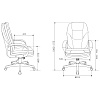 Кресло для руководителя "Бюрократ CH-868N Fabric", пластик, черный - 7