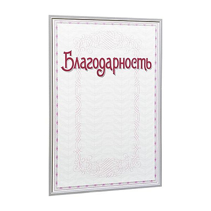 Благодарность С49, А4, 250 г/м2