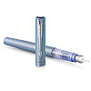 Ручка перьевая Parker "Vector XL Silver Blue", M, серебристый, патрон синий - 2