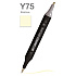 Маркер перманентный двусторонний "Sketchmarker Brush", Y75 шампань