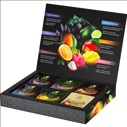 Чай "Curtis" Dessert Tea Collection, 30 пакетиков х1.7 г, 6 вкусов - 2