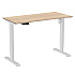 Стол с электроприводом WellDesk Light 1300x675х18 белый/акация лэйкленд (9116310+9072453)