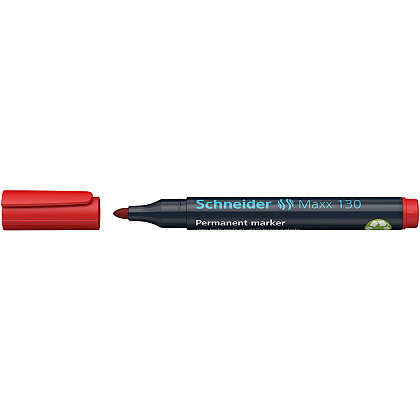 Маркер перманентный "Schneider Maxx 130", красный - 4