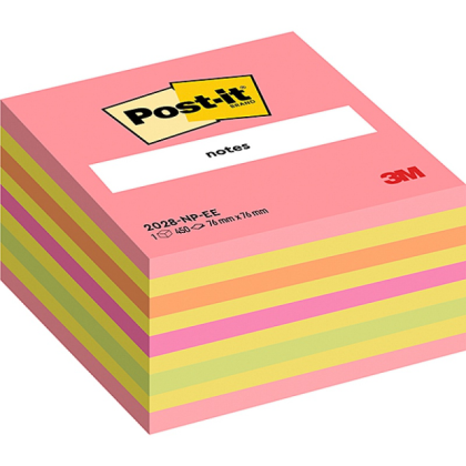 Бумага для заметок на клейкой основе "Post-it Classic. Неон", 76x76мм, 450 листов, ассорти