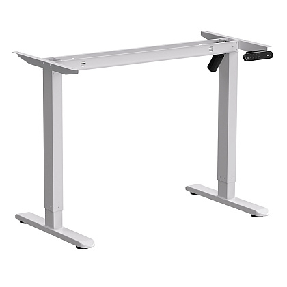 Стол с электроприводом WellDesk Basic 1200x675х18 белый/ясень шимо светлый (9191460+9197779) - 2