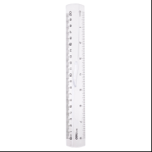 Линейка "Deli EG01612", 20 см, прозрачный