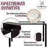 Стол письменный Millwood Лофт Сиэтл (ДТ-5), 1600х700 мм, дуб белый крафт, черный - 8