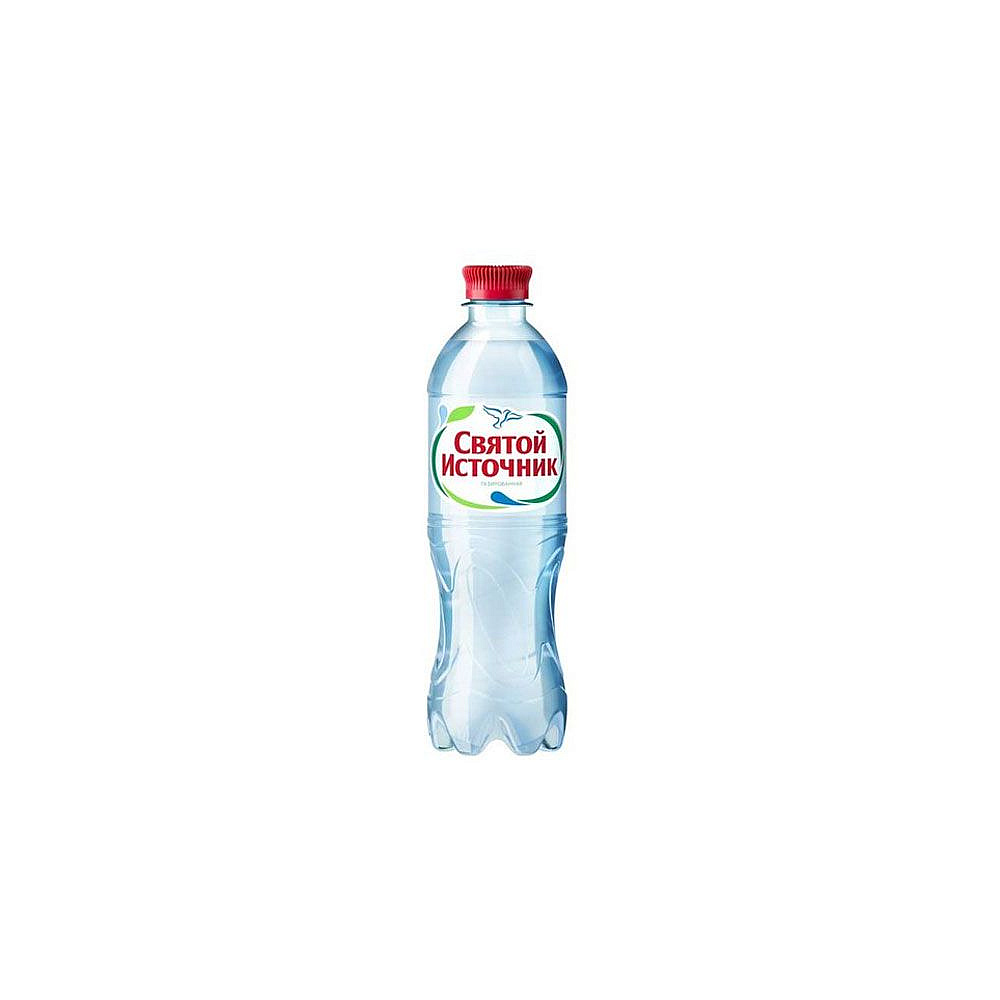 Вода питьевая "Святой Источник", газированная, 0.5 л